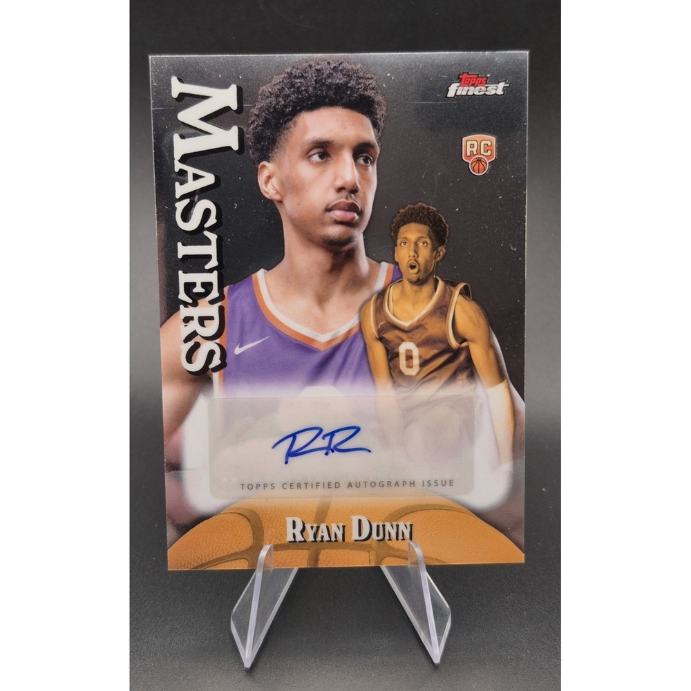 2024-25 Topps Finest Ryan Dunn #MA-RD Masters Autographs (AU, RC) Phoenix Suns